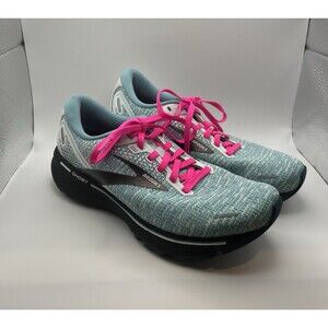 Brooks Ghost 14 Blue And Pink Running Shoe Athletic Sneaker Women’s Size 8